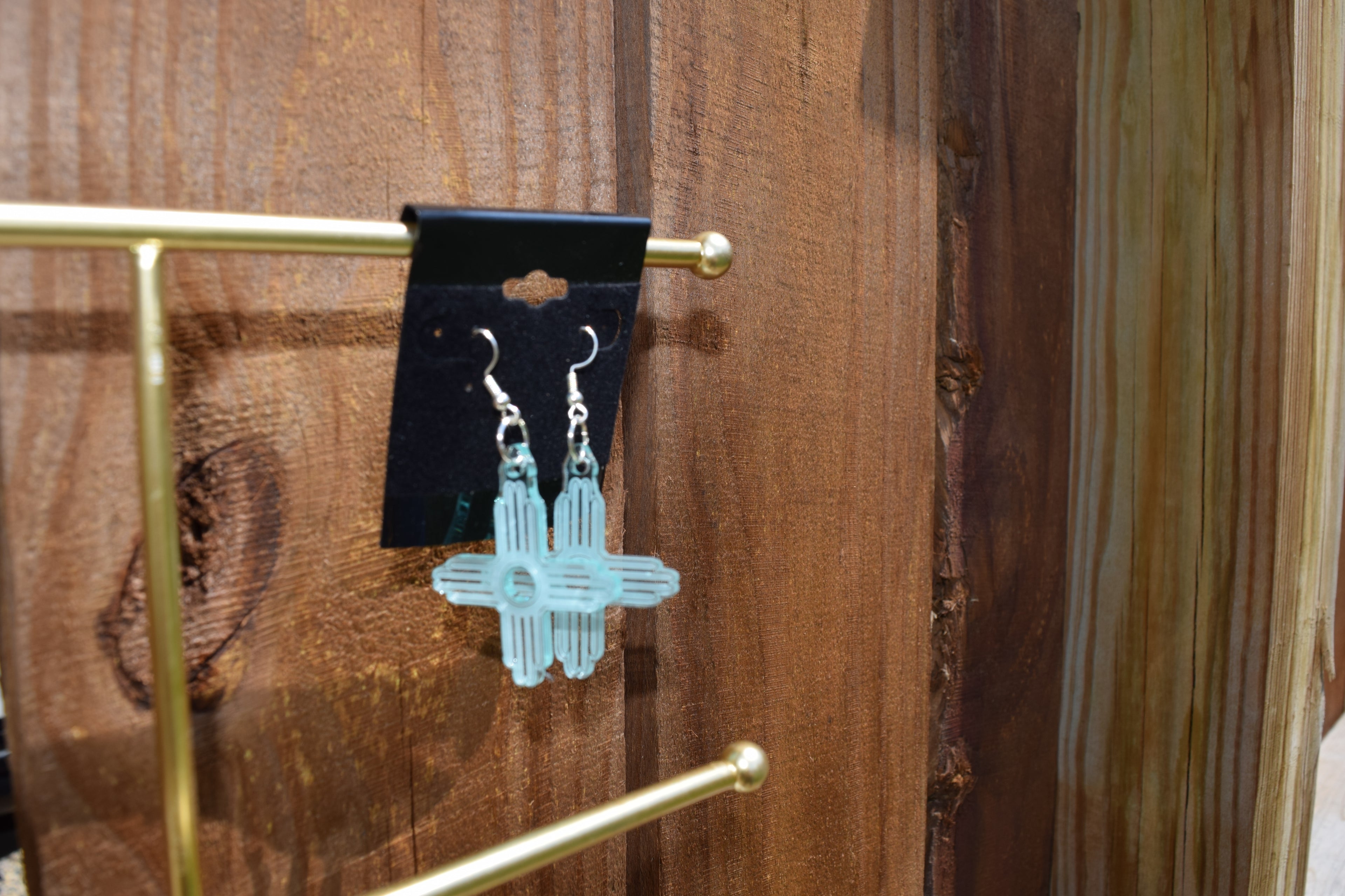 Laser Engraved Acrylic Art Piece, Earrings