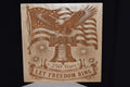 Laser Engraved Americana Wood Art Piece